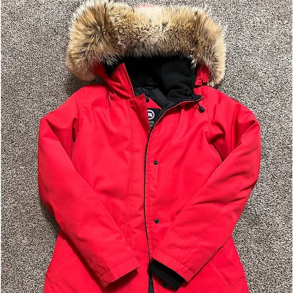 Canada goose victoria parka red sale
